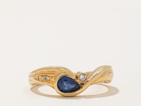 Sapphire & Diamond Ring | 0.30ct, 0.01ctw | SZ 6.5 | Online Sale