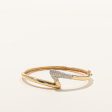 Pave Set Diamond Gold Bangle | 0.50ctw | 6 | Online