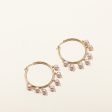 Pink Pearl Hoop Earrings Cheap