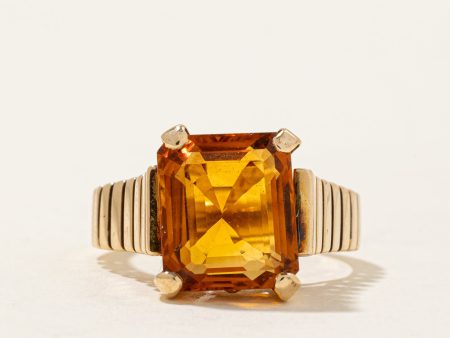 Mandarin Citrine Cocktail Ring | 6.50ct | SZ 8 | Cheap