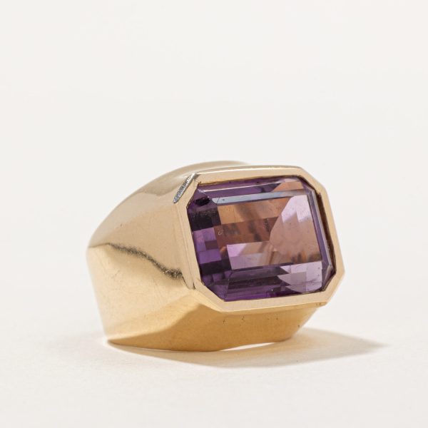 Emerald Cut Amethyst Cocktail Ring | 11.00ct | SZ 5 | Online Sale