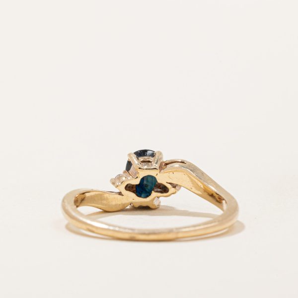 Sapphire & Diamond Ring | 1.00ct, 0.04ctw | SZ 8 | Online now