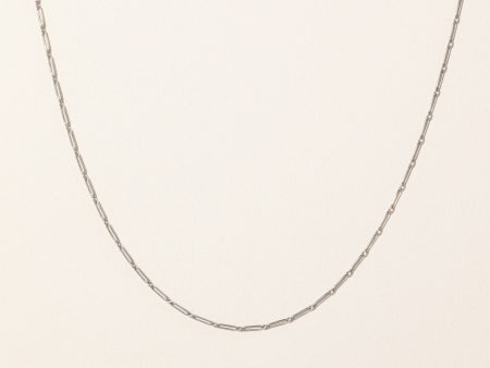 Modified Paperclip Platinum Chain | 14  | Discount