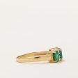 Emerald & Diamond Ring | 0.86ctw, 0.02ctw | SZ 5.5 | Online Sale