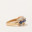 Sapphire & Diamond Cocktail Ring | 1.25ctw, 0.05ctw | SZ 5.75 | Online Hot Sale