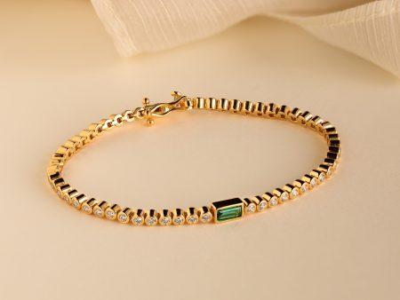 Emerald Baguette Tennis Bracelet Online