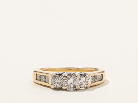 Three Stone Diamond Ring | 0.94ctw | SZ 5.5 | Online Hot Sale