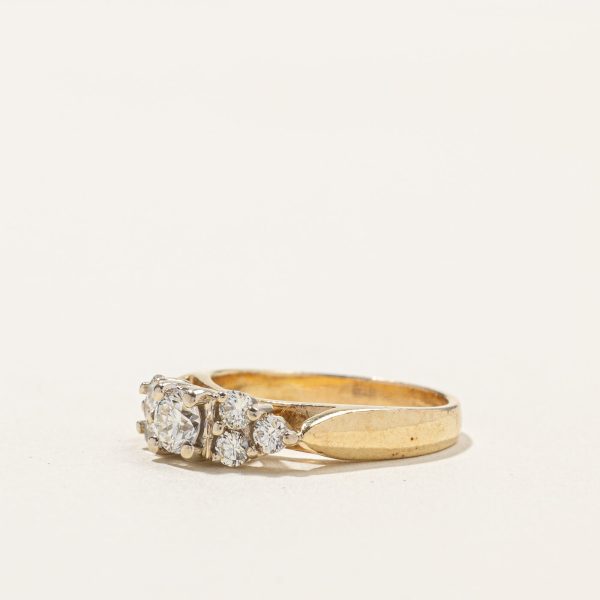 High Set Diamond Ring | 0.59ctw | SZ 5.75 | Cheap