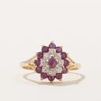 Ruby & Diamond Cocktail Ring | 0.74ctw, 0.03ctw | SZ 8.25 | Hot on Sale