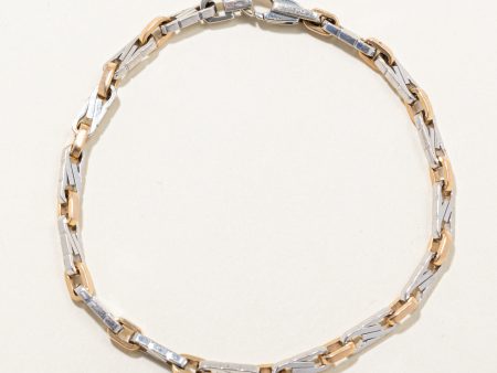 18k Two Tone Gold Bracelet | 8.75  | For Cheap