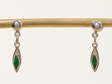 Jadeite Drop Earrings | 0.16ctw | Sale