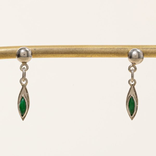 Jadeite Drop Earrings | 0.16ctw | Sale