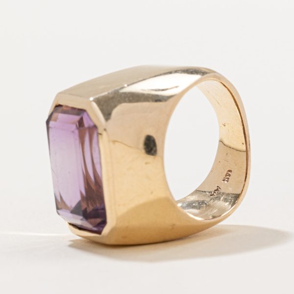 Emerald Cut Amethyst Cocktail Ring | 11.00ct | SZ 5 | Online Sale