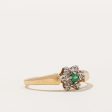 Emerald & Diamond Ring | 0.05ct, 0.03ctw | SZ 6.75 | Supply