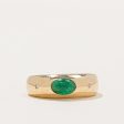 Emerald & Diamond Ring | 0.39ct, 0.01ctw | SZ 4.5 | Supply