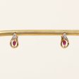 Ruby & Diamond Earrings | 0.12ctw, 0.02ctw | For Discount