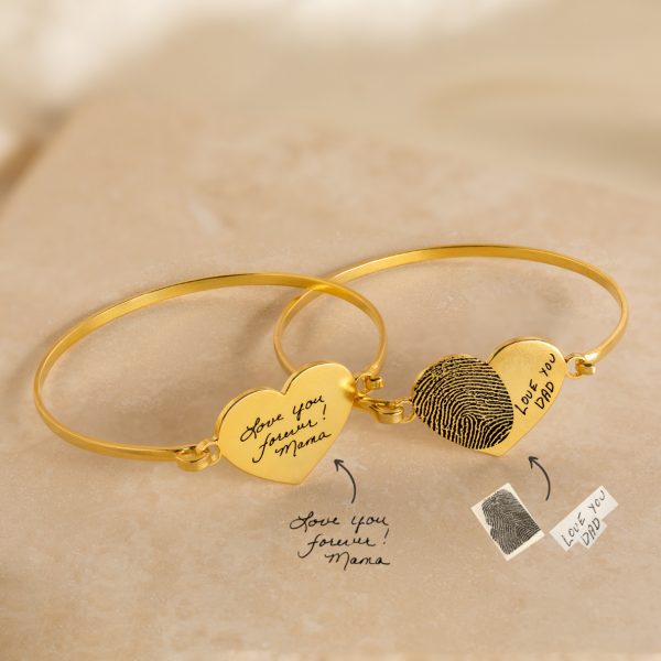 Fingerprint Heart Bangle Supply