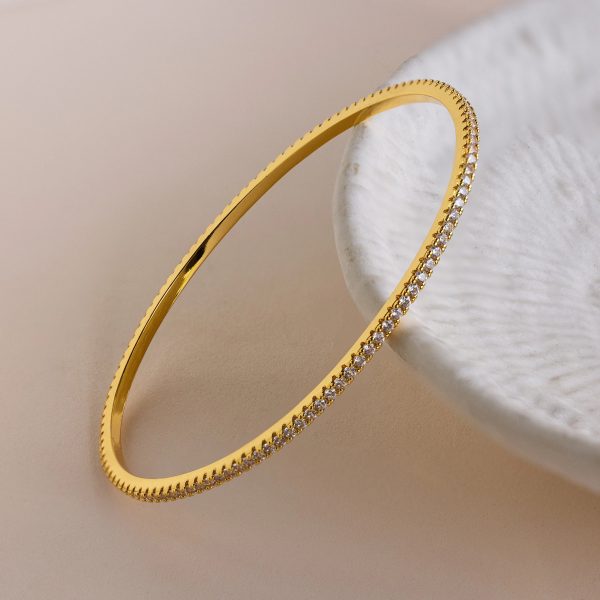 Classic Diamond Tennis Bangle For Sale