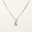 Gold Pear Pendant & Necklace | 0.05ctw | 16  | Online now