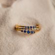 Sapphire Stacking Ring Set For Cheap