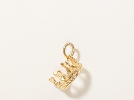 Tiffany & Co  18k Yellow Gold Crown Charm Sale