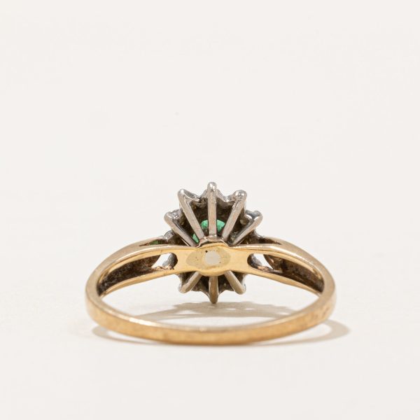 Emerald & Diamond Ring | 0.26ct, 0.12ctw | SZ 6 | Online Hot Sale