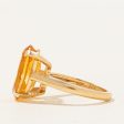 Mandarin Citrine Cocktail Ring | 5.25ct | SZ 5.75 | Supply