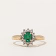 Emerald & Diamond Ring | 0.26ct, 0.12ctw | SZ 6 | Online Hot Sale