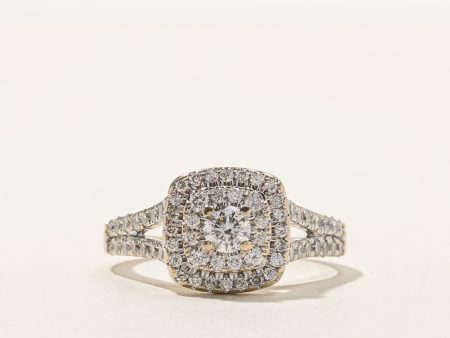 Halo Diamond Engagement Ring | 1.11ctw | SZ 9 | Online Hot Sale