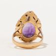 Pear Cut Amethyst Cocktail Ring | 7.00ct | SZ 4.5 | Online Sale