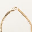 14k Yellow Gold Herringbone Chain Bracelet | 8  | Cheap