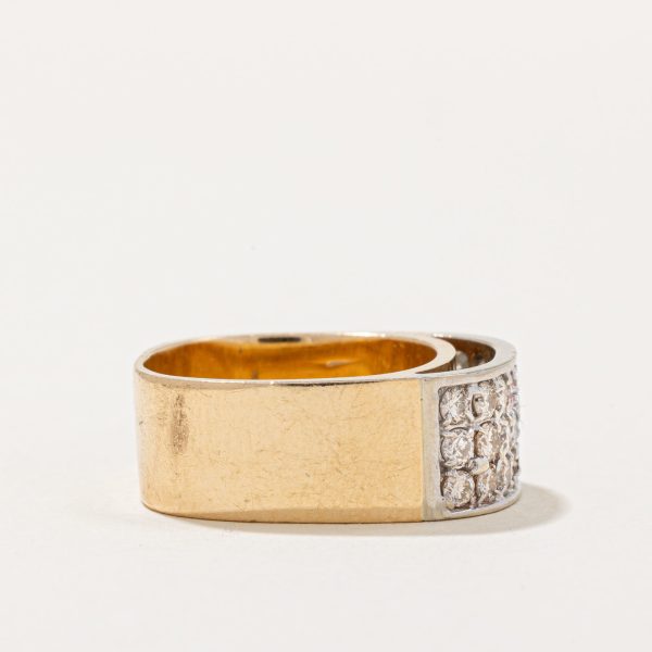 Pave Set Diamond Soft Square Band | 1.00ctw | SZ 6.5 | For Discount