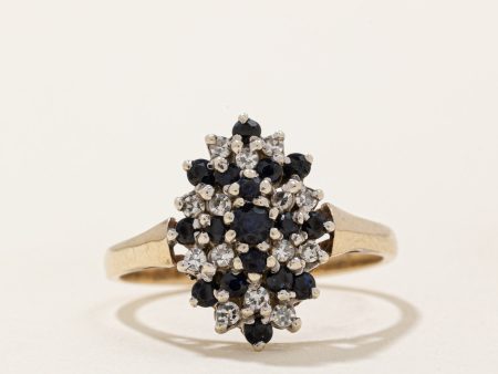 Sapphire & Diamond Cocktail Ring | 0.40ctw, 0.14ctw | SZ 7.25 | Online Hot Sale