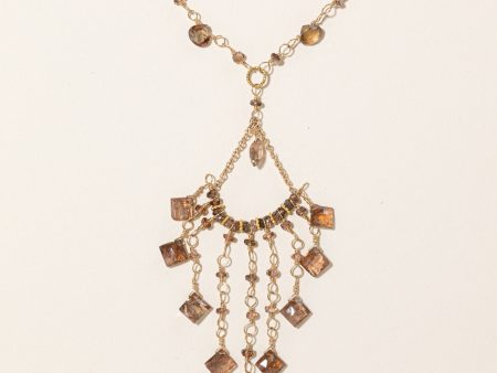 Vintage Smokey Quartz Bead Necklace | 20.00ct | 16  | Discount