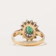 Emerald & Diamond Halo Ring | 0.30ct, 0.07ctw | SZ 5.25 | For Sale