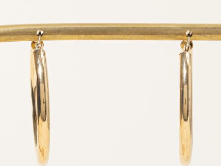 14k Yellow Gold Hoop Earrings Online Hot Sale