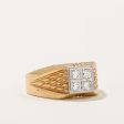 Illusion Set Diamond Textured Ring | 0.48ctw | SZ 11.5 | For Discount