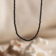 Black Abyss Beaded Necklace Hot on Sale