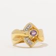 Pink Sapphire & Diamond Cocktail Ring | 0.25ct, 0.03ctw | SZ 5.5 | Sale