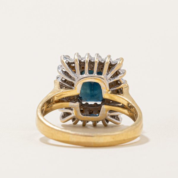 Sapphire & Diamond Cocktail Ring | 1.80ct, 0.42ctw | SZ 7.5 | Online Sale