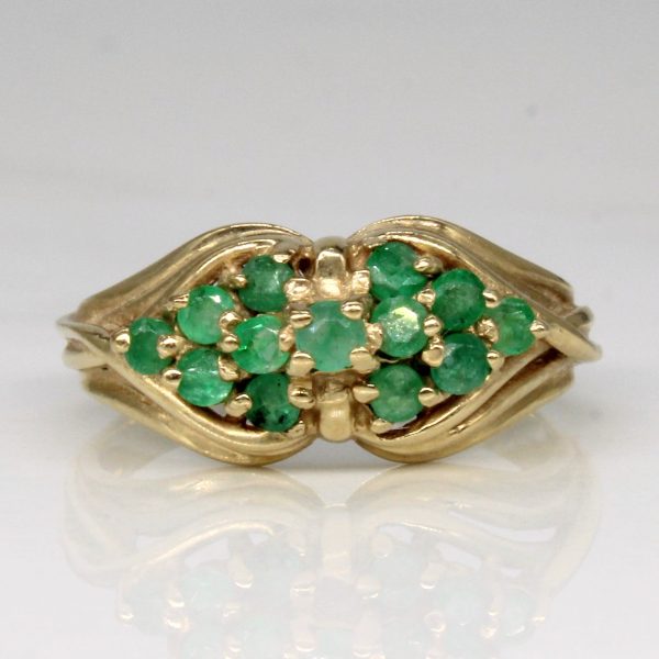 Emerald Cocktail Ring | 0.35ctw | SZ 5 | Online Hot Sale