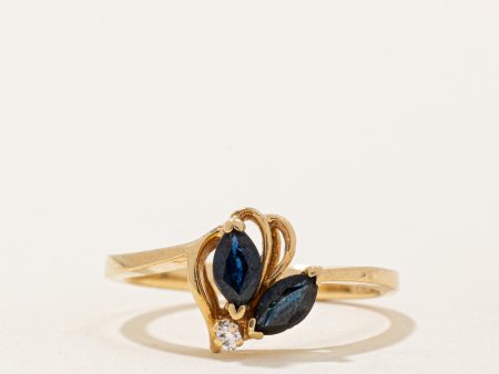 Sapphire & Diamond Ring | 0.30ctw, 0.015ct | SZ 6 | Supply