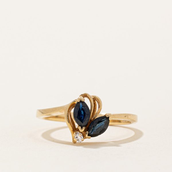 Sapphire & Diamond Ring | 0.30ctw, 0.015ct | SZ 6 | Supply