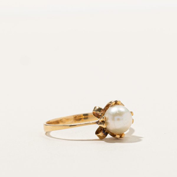 Solitaire Pearl Ring | SZ 8.5 | Discount