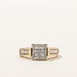 Princess Cut Cluster Set Diamond Ring | 1.24ctw | SZ 5 | Supply