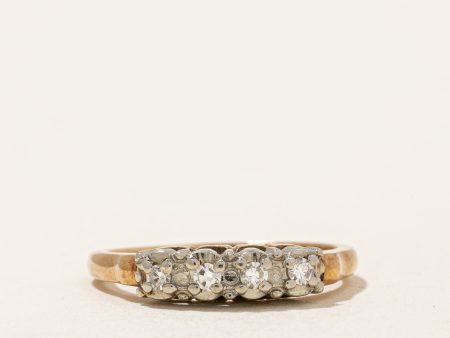 Four Stone Diamond Ring | 0.10ctw | SZ 6 | Online Sale