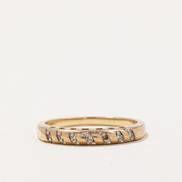 Flush Set Diamond Ring | 0.06ctw | SZ 6.5 | Sale