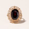 10K Yellow Gold Garnet Ring | 7.01ct | SZ 7.75 | Online