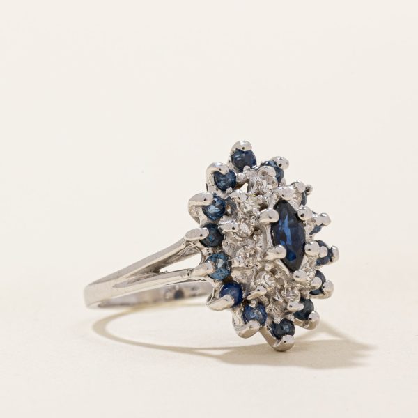 Sapphire & Diamond Ring | 0.45ctw, 0.18ctw | SZ 6 | Fashion