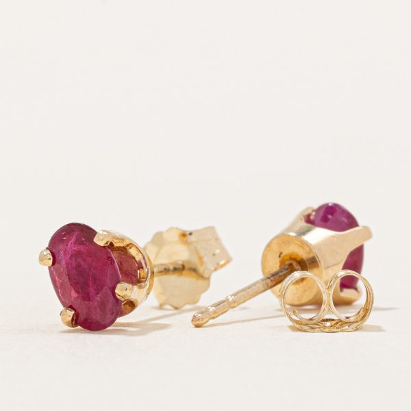 Ruby Stud Earrings | 1.00ctw | For Sale